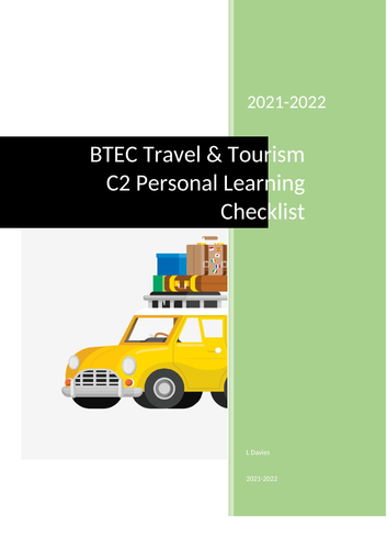BTEC Tech C2 Personal Learning Checklist