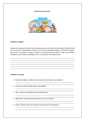 Dynamo 2 (Rouge) - Module 1 - Qu’est-ce que tu as fait? – Pages 12 - 13