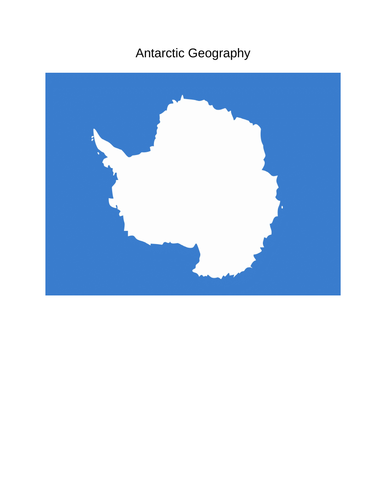 Antarctica Geography