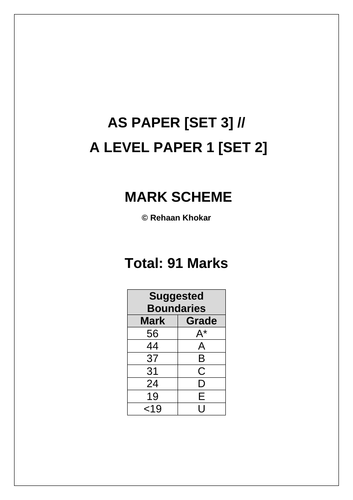 AS / A LEVEL BIOLOGY MOCK EXAM [AQA/OCR+]
