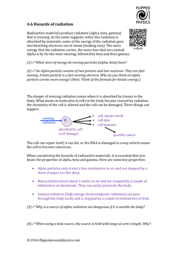 Hazards of radiation