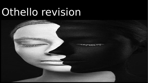 Iago and Othello's presentation revision resource