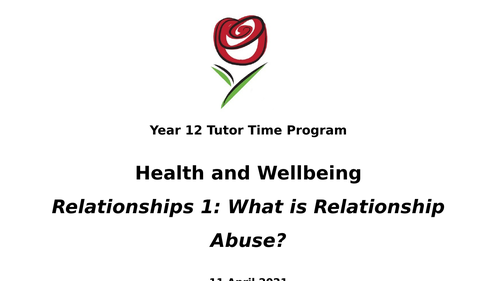 Relationship Abuse, Consent and Contraception Bundle