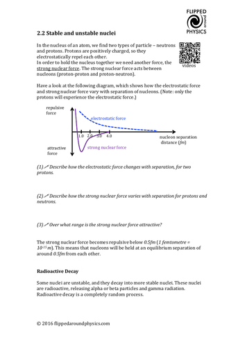 Stable and unstable nuclei