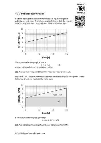 uniform-acceleration-teaching-resources