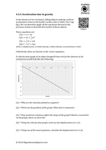 Acceleration Due To Gravity Teaching Resources 9416