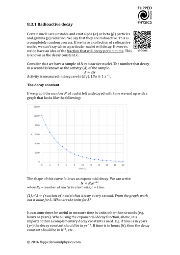 Radioactive decay