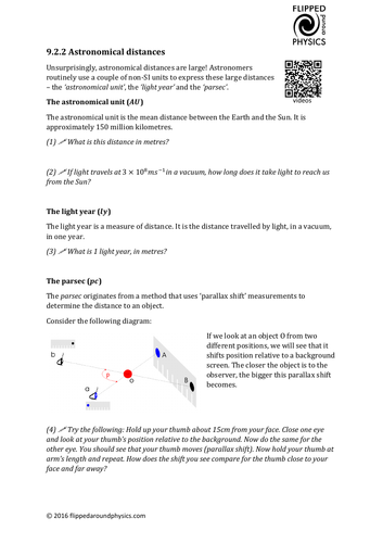 Astronomical distances | Teaching Resources