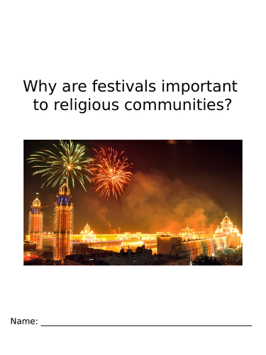 R.E - Festivals and Celebrations Unit