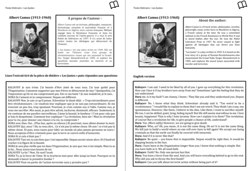 Literary Text- A Level French- Albert Camus
