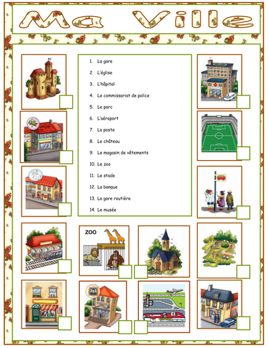 Studio GCSE French (Foundation) – Module 1 – En ville – Page 8 - Vocabulary