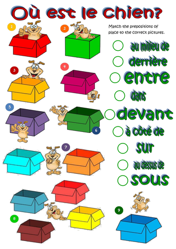 Studio GCSE French (Foundation) – Module 1 – En ville – Page 8 - Prepositions