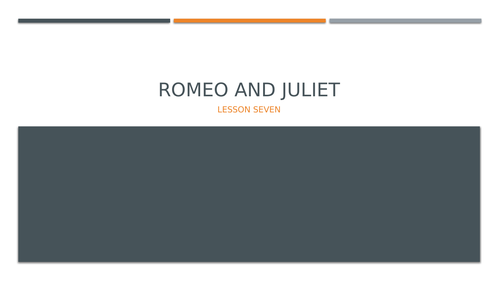Romeo and Juliet: Mercutio