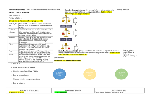 A Level OCR PE - exercise physiology