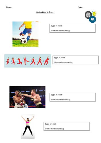 Joint Movement worksheets - LAP&HAP