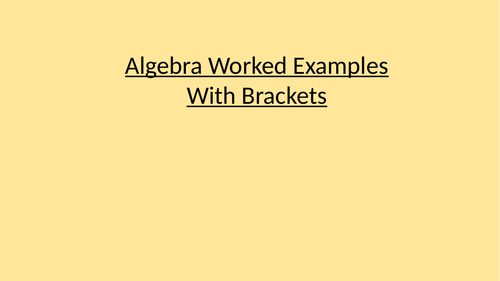 expanding brackets linear equations