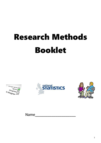 research methods work booklet