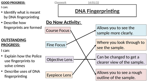 Activate 3 - B3 - Detection in Biology -  DNA Fingerprinting