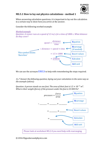 How to lay out calculations - 'rearrange first' method