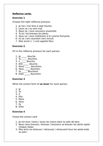 Studio GCSE French (Foundation) – Module 1 – C’est de famille – Page 12 - Reflexive verbs