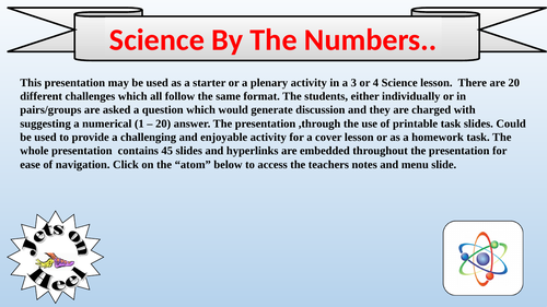 Science by the numbers