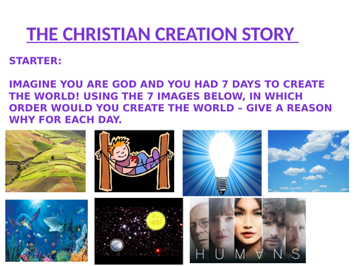 Key Stage 3: Christian Creation Story