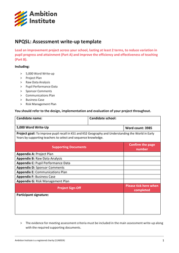 NPQSL retrieval practice in foundation subjects - passed