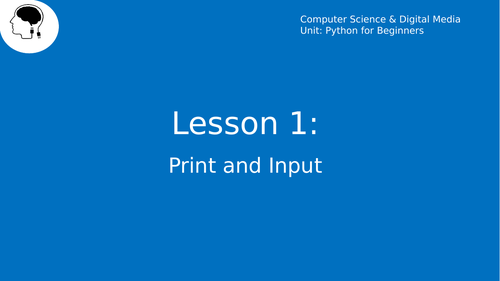 KS3 - Python for Beginners (Lesson 1 - Sample)