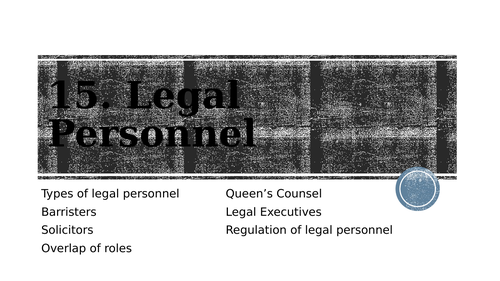 Legal Personnel