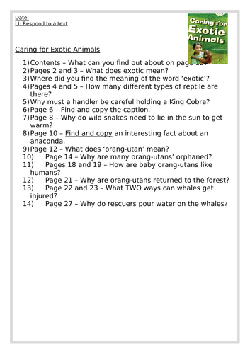 White Band Guided Reading Questions