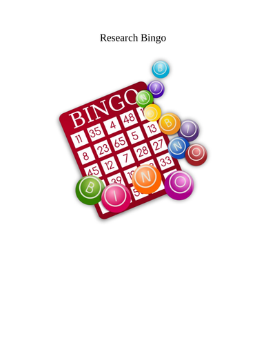 Research Bingo