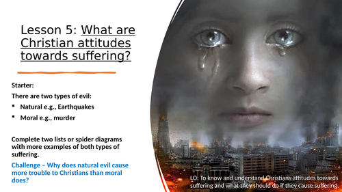 What are Christian attitudes towards suffering? Lesson 5 of crime and punishment