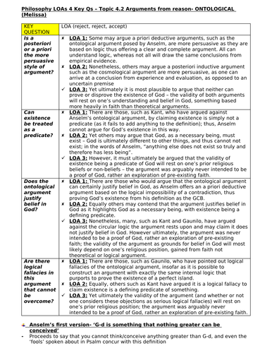 OCR A LEVEL- ALL A* PHILOSOPHY ESSAY PLANS