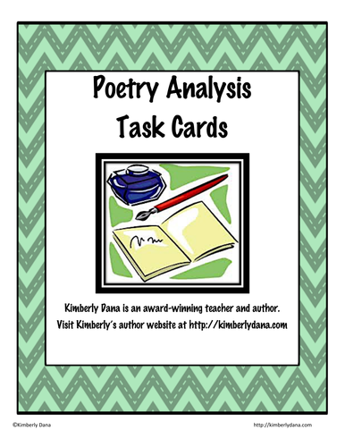 Poetry Analysis Task Cards