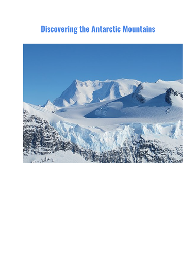 Discovering the Antarctic Mountains