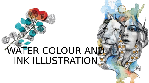 GCSE Water colour and Ink