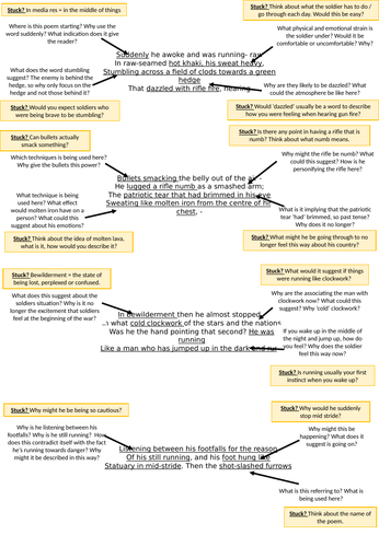 Bayonet Charge (PPT & Independent Worksheet)