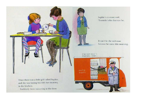 Year 1 reading comprehension based on the Tiger Who Came to Tea