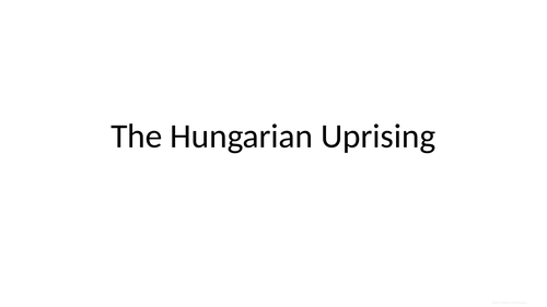 IBDP History: The Hungarian Uprising