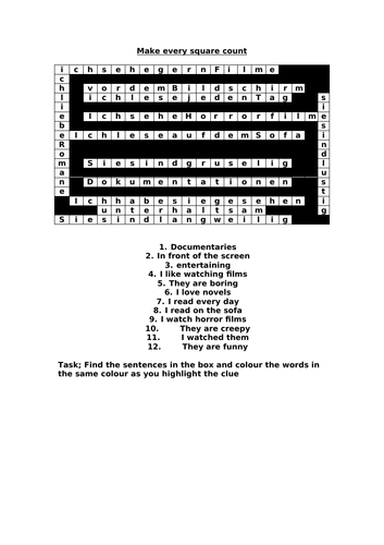 Worksheet to revise elements of unit 2 Stimmt  - 20 minutes