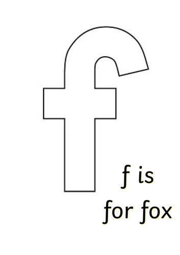 f is for fox craft