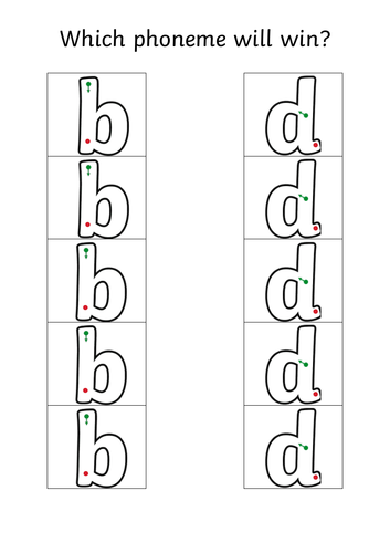 b or d - Which phoneme will win?