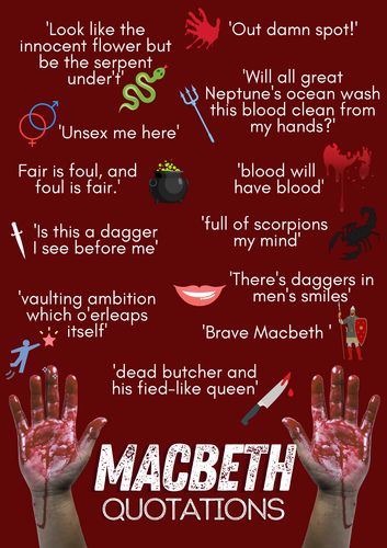 8 key words from macbeth's speech