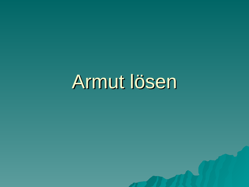 Armut lösen