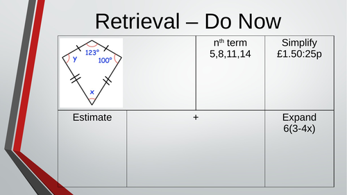 Edexcel GCSE Foundation Unit 12 - Right Angled Triangles