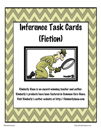 Inferences (Fiction) Task Cards