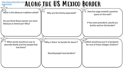 Along the USA Mexico Border with Sue Perkins Worksheet