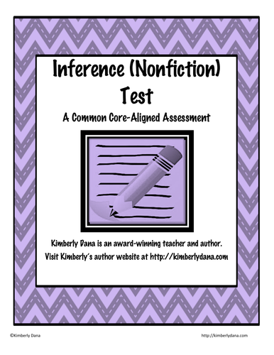 Inferences (Nonfiction) Test Assessment