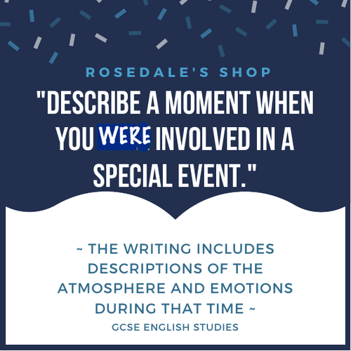 Describe a Moment when you were involved in a Special Event | GCSE English Practice| BEST ANSWER!