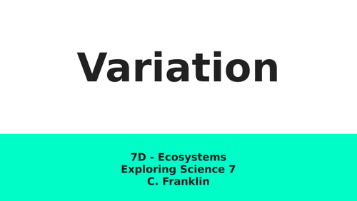 7Da - Variation KS3